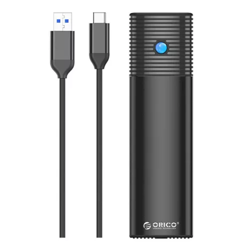 Orico USB-C M.2 SATA Külső Meghajtó Ház, 5Gbps (PWM2-BK-EP)