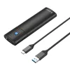 Orico USB-C M.2 SATA Külső Meghajtó Ház, 5Gbps (PWM2-BK-EP)