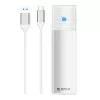 Orico USB-C M.2 SATA Külső Ház, 5Gbps, (Ezüst) (PWM2-WH-EP)