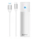 Orico USB-C M.2 SATA Külső Ház, 5Gbps, (Ezüst) (PWM2-WH-EP)