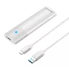 Orico USB-C M.2 SATA Külső Ház, 5Gbps, (Ezüst) (PWM2-WH-EP)