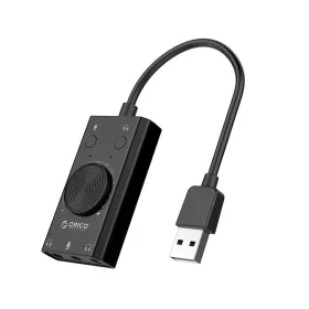 Orico USB 2.0 Külső Hangkártya 10cm Kábellel (SC2-BK-EP)