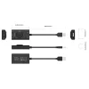 Orico USB 2.0 Külső Hangkártya 10cm Kábellel (SC2-BK-EP)