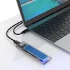 Orico NVME M.2 SSD Ház USB-C 3.1 Gen.2 10 Gbps (Kék) (TCM2-C3-BL-BP)