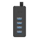 Orico W5P-030 USB to 4x USB 3.0 Hub Adapter (fekete)
