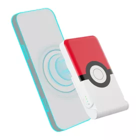   OTL magnetic powerbank 5000mAh, USB-C 15W, Pokémon Pokéball állvánnyal (piros-fehér)