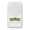 OTL magnetic powerbank 5000mAh, USB-C 15W, Pokémon Pokéball állvánnyal (piros-fehér)