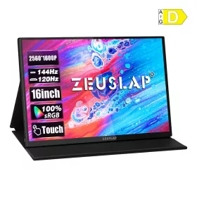   ZEUSLAP P16KT hordozható monitor 16 hüvelykes, 144Hz-es érintőképernyővel
