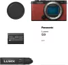 Panasonic Lumix S9 MILC/tükör nélküli fényképezőgép váz (mélyvörös)