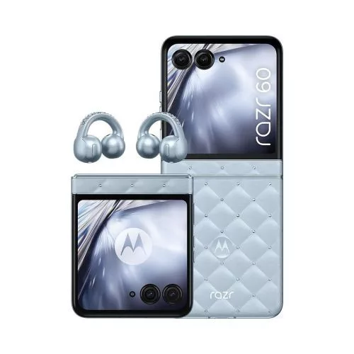 Motorola XT2553-1 Razr 60 Dual SIM 5G 8GB RAM 256GB + Buds szíj csomag Swarovski Edition (kék)
