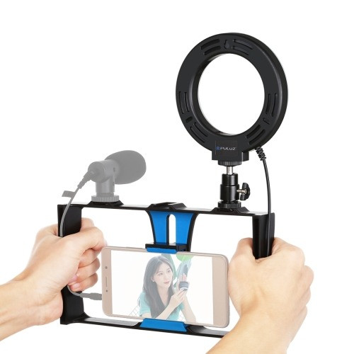 PULUZ 2in1 Vlogging Live Broadcast Okostelefonos Vlog Szett