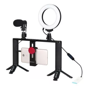 PULUZ 4in1 Mobil/Okostelefon Vlog Szett