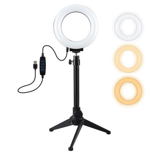PULUZ 12cm LED körfény körlámpa VLOG ringlight