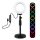 PULUZ 12cm RGB Színes LED Körfény körlámpa Ringlight