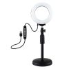 PULUZ 12cm RGB Színes LED Körfény körlámpa Ringlight