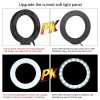 PULUZ 12cm RGB Színes LED Körfény körlámpa Ringlight