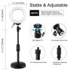 PULUZ 12cm RGB Színes LED Körfény körlámpa Ringlight