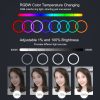 PULUZ 26cm RGB Színes LED Körfény körlámpa Ringlight 