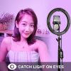 PULUZ 26cm RGB Színes LED Körfény körlámpa Ringlight 