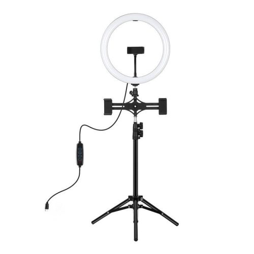 PULUZ PKT3099B Körfény / Ring Light + Tripod/ Állvány - 110cm