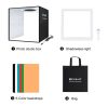 PULUZ Fotódoboz, Tárgysátor - 30x30cm összecsukható LED Fotobox + Árnyékmentes LED Panel Alátét
