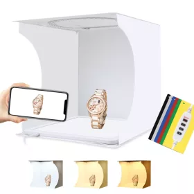   PULUZ Fotódoboz, Tárgysátor - 30x30cm összecsukható LED Fotobox