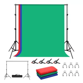   Puluz PKT5204 Állvány fényképes hátterek rögzítéséhez 2x2m + hátterek 3 db