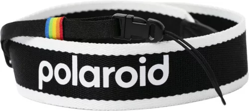 Polaroid fényképezőgép nyakpánt - fekete-fehér