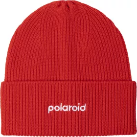 Polaroid beanie sapka - piros