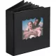 Polaroid recézett szélű kis fotóalbum - fekete