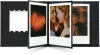 Polaroid recézett szélű kis fotóalbum - fekete