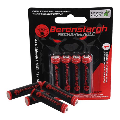 PATONA Berenstargh Micro elemek 4x Akkumulátor AAA MICRO LR3 950mAh