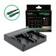 PATONA Premium Dual PD Performance töltő Canon NB-1LH-hoz USB-C bemenettel/kimenettel együtt