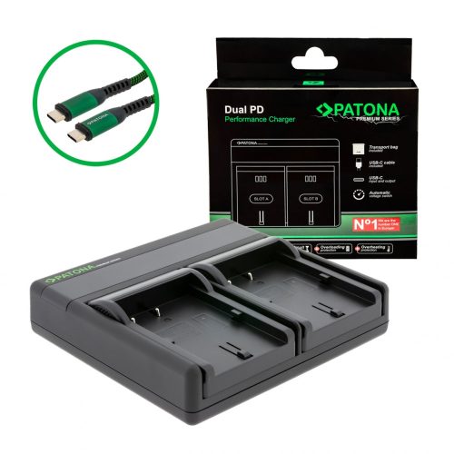 PATONA Premium Dual PD Performance töltő Canon BP-511