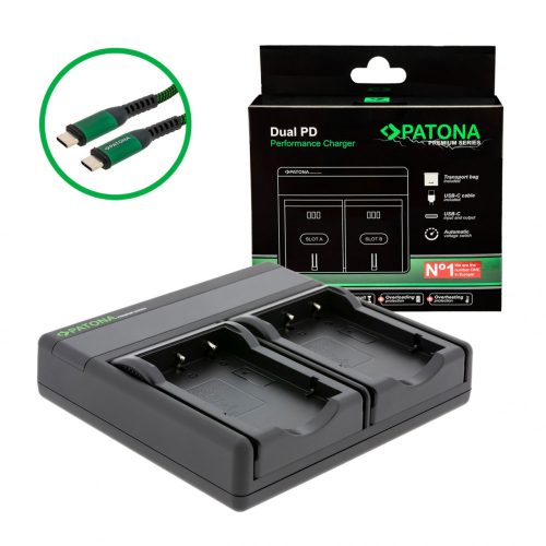 PATONA Premium Dual PD Performance töltő Fuji NP-40 