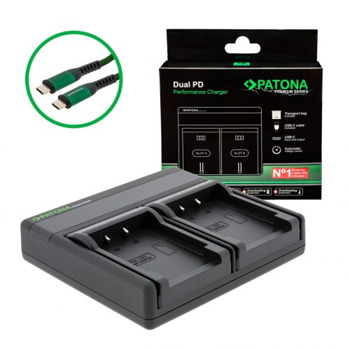 PATONA Premium Dual PD Performance töltő Casio NP-20 - USB-C