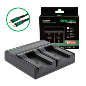   PATONA Premium Dual PD teljesítményű töltő Sony NP-FC10-hez USB-C