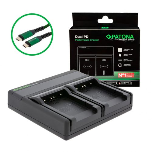 PATONA Premium Dual PD Performance töltő Sony NP-BG1-hez USB-C