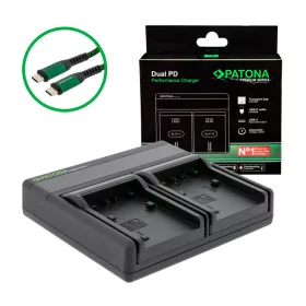   PATONA Premium Dual PD teljesítményű töltő Sony NP-FP50 - USB-C