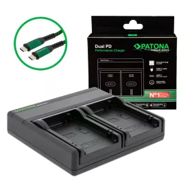   PATONA Premium Dual PD Performance töltő Canon LP-E8 - USB-C