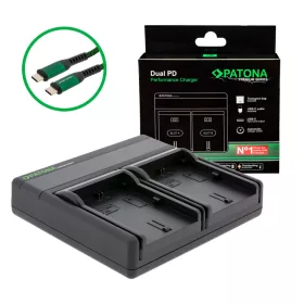   PATONA Premium Dual PD Performance töltő Canon LP-E6 - USB-C