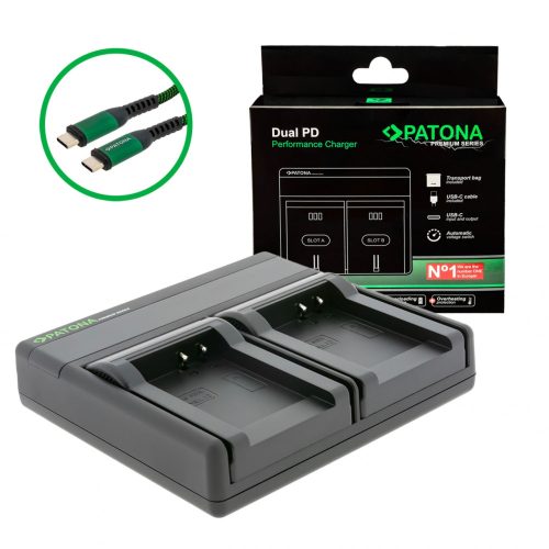 PATONA Premium Dual PD Performance töltő Nikon EN-EL12 - USB-C 