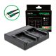 PATONA Premium Dual PD Performance töltő a JVC BN-VF808U-hoz USB-C bemenettel/kimenettel együtt