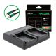 PATONA Premium Dual PD Performance töltő Minolta NP-200-hoz USB-C bemenettel/kimenettel együtt