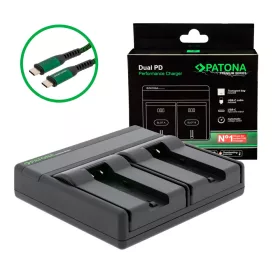   PATONA Premium Dual PD Performance töltő Samsung NP-700-hoz USB-C bemenettel/kimenettel együtt