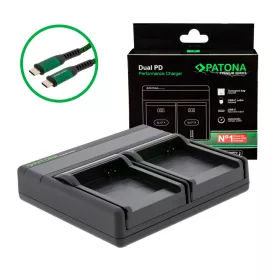   PATONA Premium Dual PD teljesítményű töltő Samsung SLB-07A USB-C bemenettel/kimenettel rendelkező készülékhez