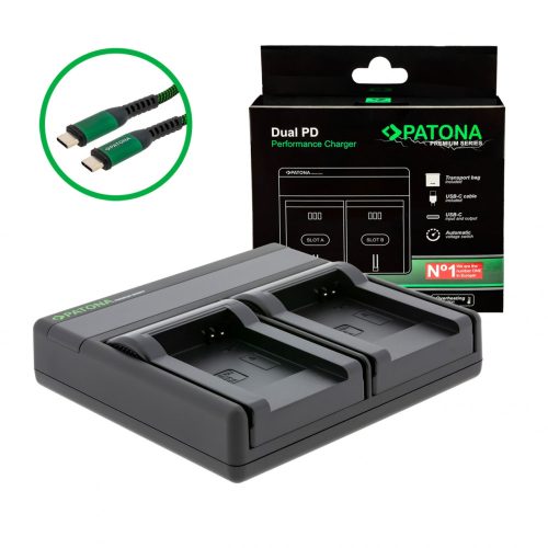 PATONA Premium Dual PD Performance töltő Samsung BP-70A készülékhez USB-C bemenettel/kimenettel együtt