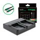 PATONA Premium Dual PD Performance töltő Olympus Li-70B készülékhez USB-C bemenettel/kimenettel együtt
