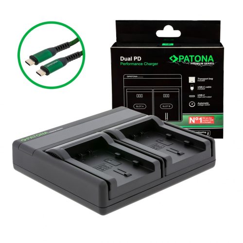 PATONA Premium Dual PD Performance töltő Samsung IA-BP210E készülékhez USB-C bemenettel/kimenettel együtt