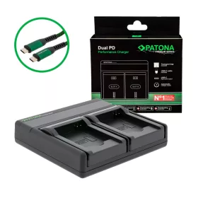   PATONA Premium Dual PD Performance töltő Samsung BP-88A készülékhez USB-C bemenettel/kimenettel együtt